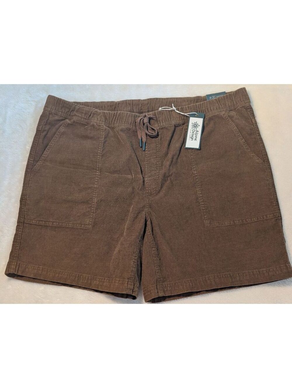 Alpine Design Women's Brown Corduroy Cargo Shorts XXL
